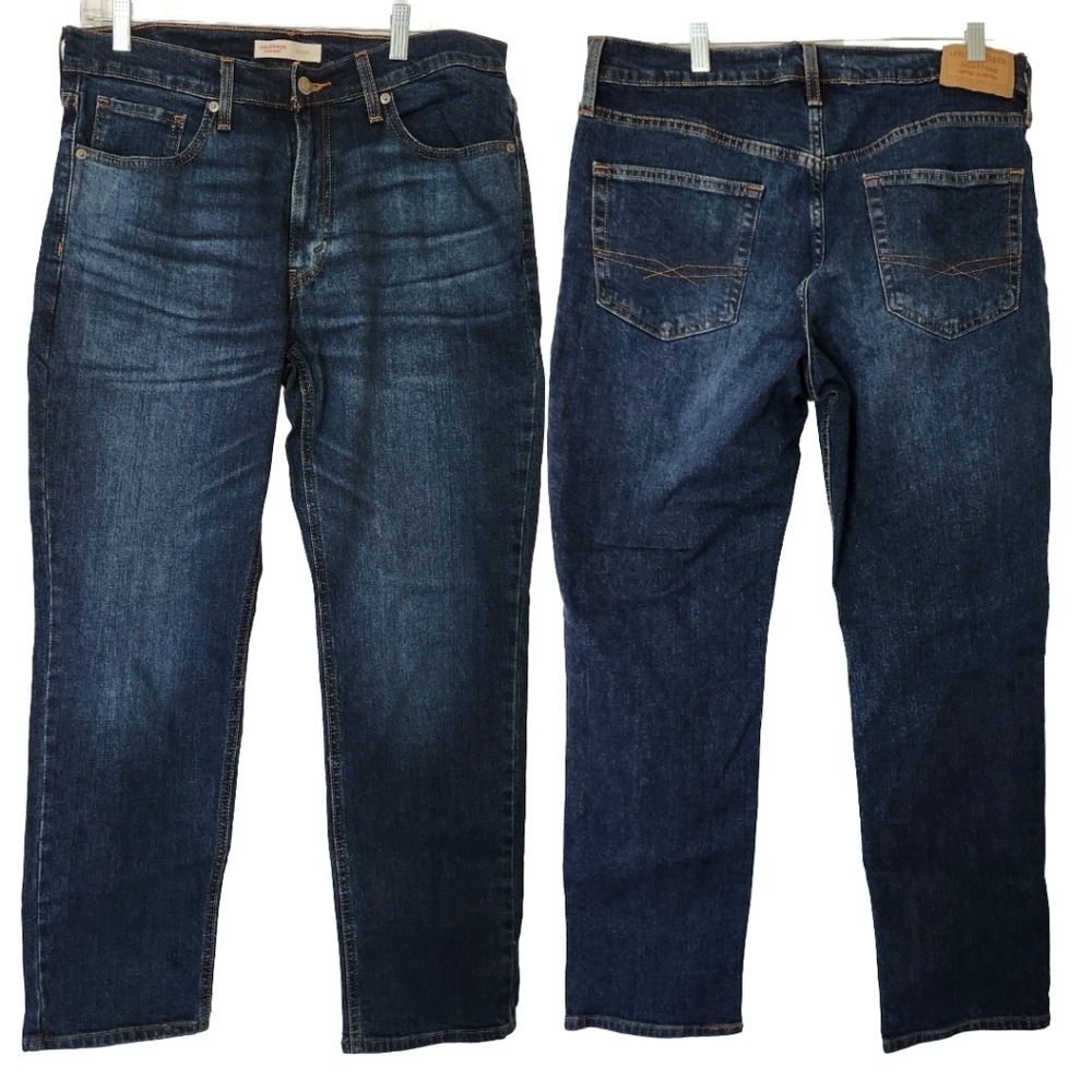 Levi Strauss Signature Men's Athletic Jeans 33 x 30
